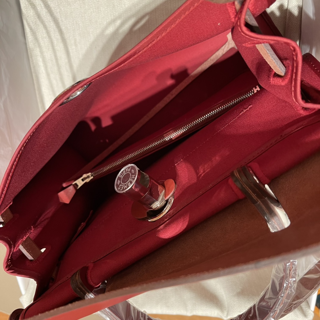 에르메스 에르백31 버건디 은장